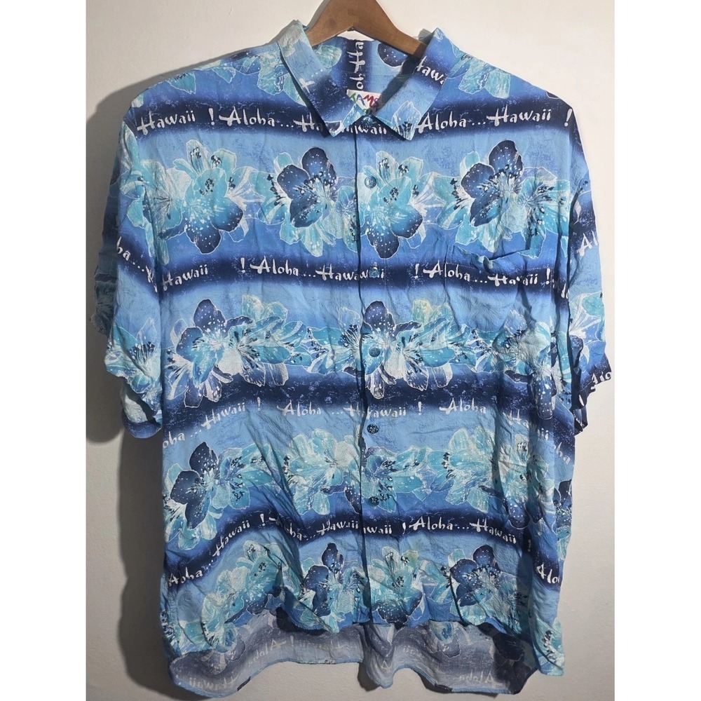 Vintage Jams World Hawaiian Shirt Mens Sz 3xl Aloha‎ Hawaii Short Sleeve Rare